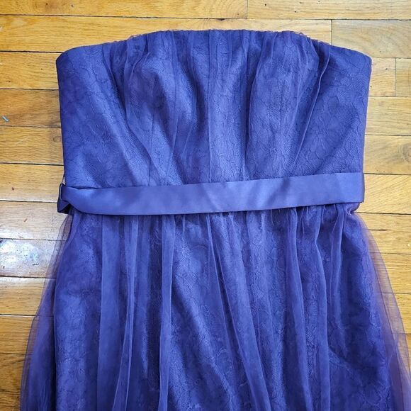 White By Vera Wang Strapless Maxi Dress Size 14 - Picture 2 of 12